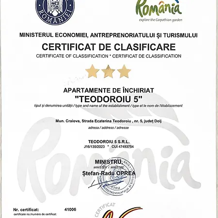 Teodoroiu Nr. 5 Aparthotel